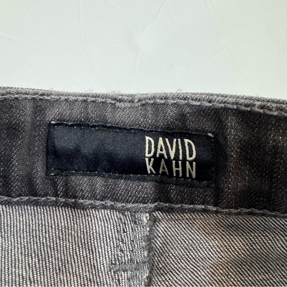 David Kahn Nikki Straight Leg Grey Python Jeans 27 - image 5